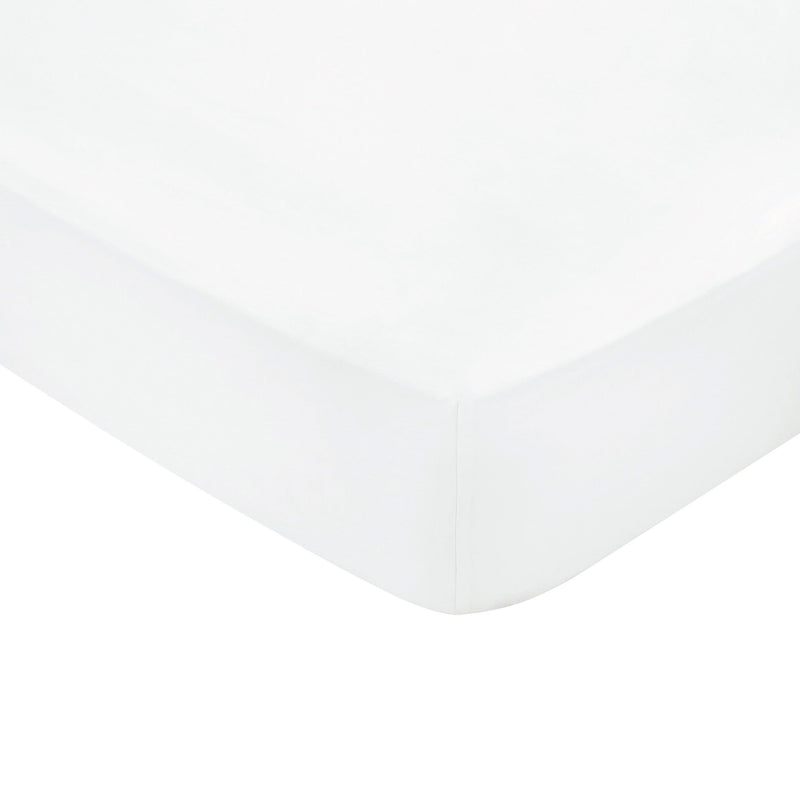 Bedeck 1000 Thread Count Plain Dye Fitted Sheet - White