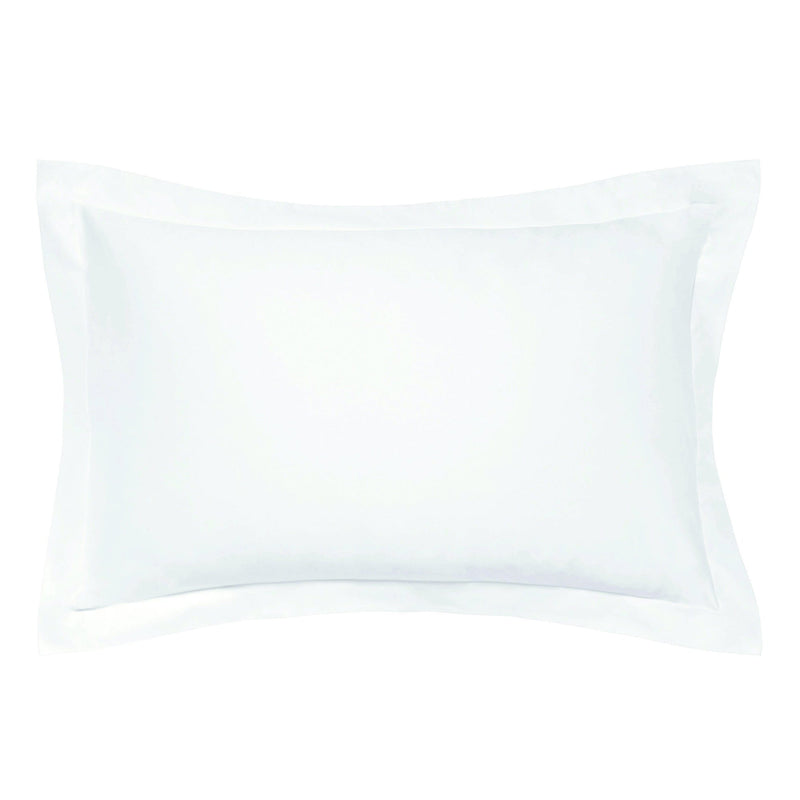 Bedeck 1000 Thread Count Plain Dye Oxford Pillowcase - White