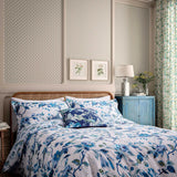 Bedeck English Heritage Craven Street Floral King Duvet Cover Set in Woad