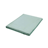 Bedeck of Belfast Fine Linens 400 Thread Count Plain Dye Double Flat Sheet In Celadon