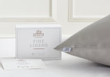 Bedeck Silver Silk Standard Pillowcase