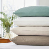 400 Thread Count Sateen Plain Dye Pair of Large Pillowcases in Celadon