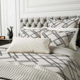 Bedeck of Belfast Emani Duvet Cover in Chalk/Charcoal