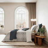 Bedeck of Belfast Nena Quilted Throw in Denim
