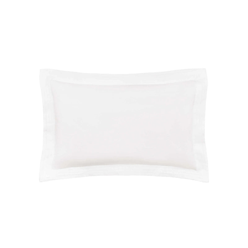 Bedeck of Belfast Fine Linens Vendi Oxford Pillowcase, White Elys