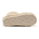 Bedroom Athletics Lauren Luxury Borg Fleece Short Slipper Boot In Biscuit