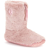 Bedroom Athletics Marilyn Classic Faux Fur Boot in Blush Pink