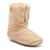 Bedroom Athletics Marilyn Classic Faux Fur Slipper Boot In Latte