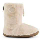 Bedroom Athletics Monroe Faux Fur Slipper Boot In Cream / Moonrock