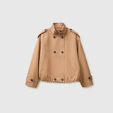 Benetton Short Double-breasted Jacket