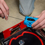 Beyblade X Cobalt Dragoon 2-60C Deluxe Left-Spin String Launcher Set