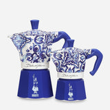 Bialetti x Dolce and Gabbana Mediterranean Blue 6 Cup Moka Express