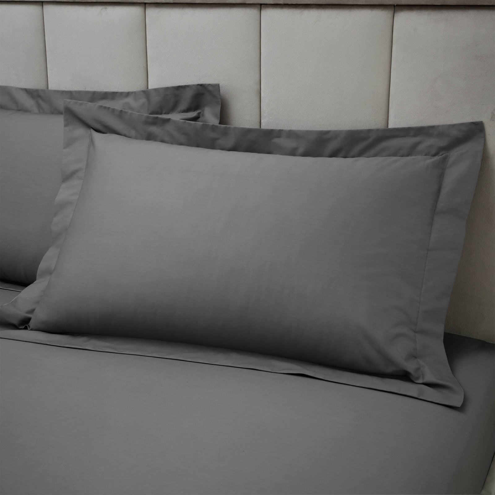 Bianca Fine Linens Egyptian Cotton Oxford 50x75cm Charcoal Grey