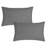 Bianca Fine Linens Pack of 2 Pillow cases Charcoal Grey