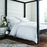 Bianca Bedding Luxury 800 Thread Count Cotton Sateen Duvet Cover Set with Pillowcases White