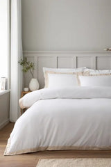 Bianca 'Brushed Tailored' Cotton Double Duvet Cover Set