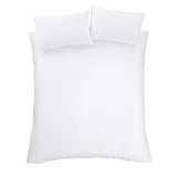 Bianca Fine Linens Bedding Duvet Cover Set with Pillowcase White