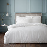Bianca Fine Linens Bedding Duvet Cover Set with Pillowcase White
