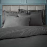 Bianca Fine Linens Bedding Egyptian Cotton Single Duvet Cover Set Charcoal Grey