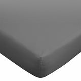 Bianca Fine Linens Bedroom Egyptian Cotton Fitted Sheet Charcoal Grey