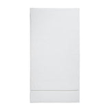 Bianca Natural Zero Twist Satin Stitch Cotton Bath Sheet in White