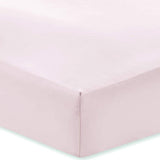 Bianca Fine Linens  Cotton Sateen 400 Thread Count Fitted Sheet Blush