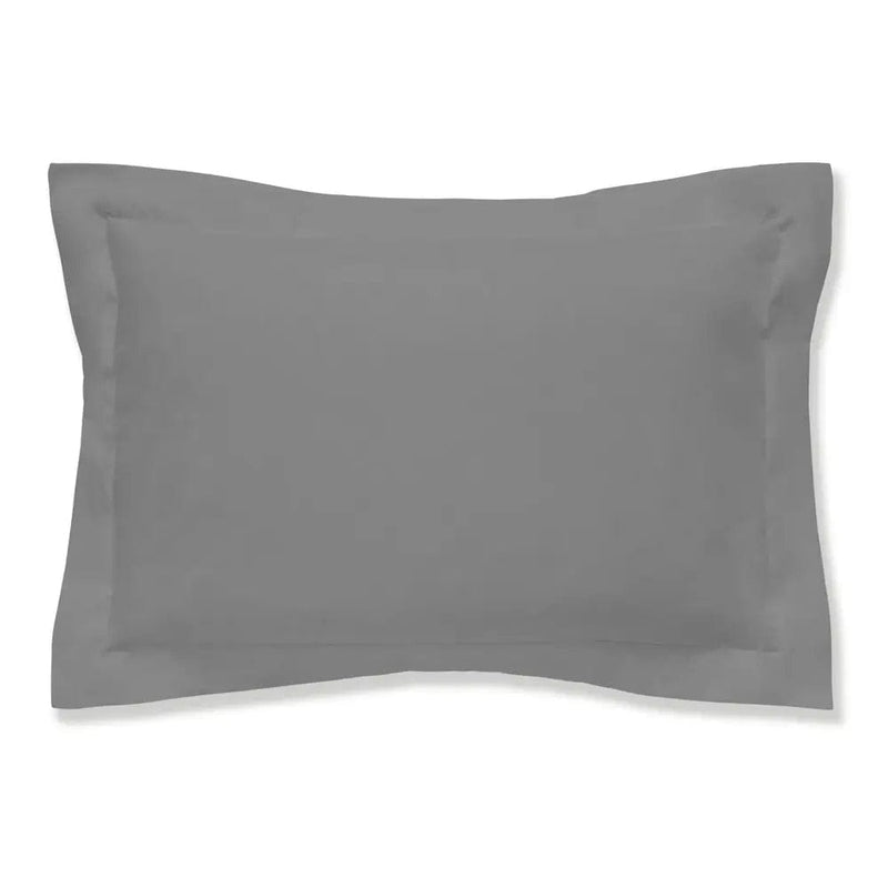 Bianca Fine Linens Egyptian Cotton Oxford Single Pillowcase in Charcoal