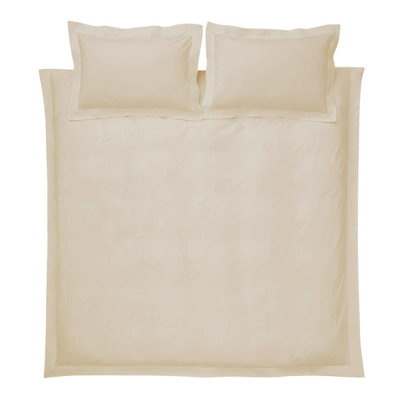 Bianca Fine Linens Cotton Sateen 400 Thread Count Duvet Cover Set Oyster