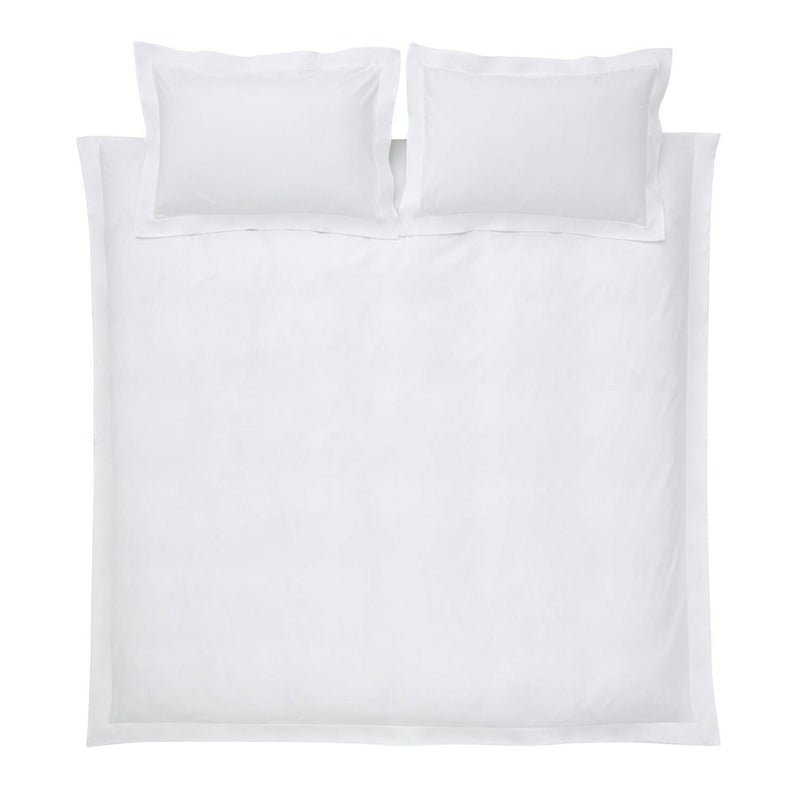 Bianca Fine Linens Cotton Sateen 400 Thread Count Duvet Cover Set White
