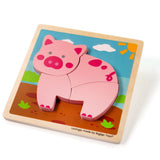 Bigjigs Chunky Lift-out Puzzle - Pig