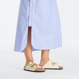 Birkenstock Arizona Big Buckle Sandals in Ecru