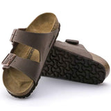 Birkenstock Arizona Birko-Flor Nubuck In Mocha - Regular Fit
