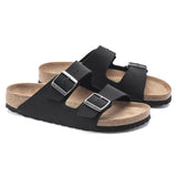 Birkenstock Arizona Vegan Birko-Flor Nubuck in Black