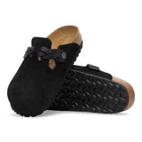 Birkenstock Boston Braided In Black - Regular Fitting