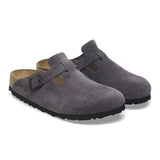 Birkenstock Boston Suede Leather in Velvet Grey, Regular Fit