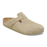 Birkenstock Boston Suede Leather REGULAR Fitting In Faded Khaki