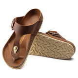 Birkenstock Gizeh Big Buckle Oiled Nubuck Leather Cognoc