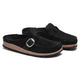 Birkenstock Leve Buckley Suede Leather In Black