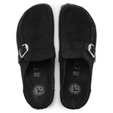 Birkenstock Leve Buckley Suede Leather In Black