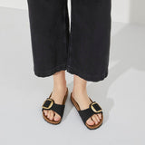 Birkenstock Madrid Big Buckle Sandals in Black