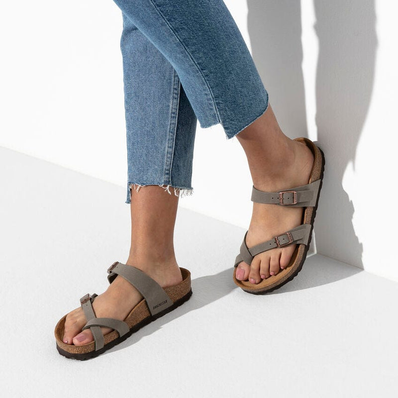 Birkenstock Mayari Birko Flor Nubuck Stone