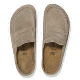 Birkenstock Naples Wrapped Suede In Taupe