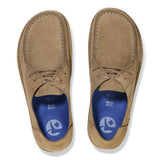 Birkenstock Utti Lace  Suede Leather In Gray Taupe