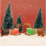 Biscuiteers Christmas Sausages Letterbox Biscuits