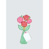 Biscuiteers Hand-iced Roses Letterbox Biscuit, 60g