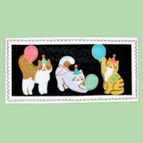 Biscuiteers Purrfect Party Cats Letterbox Biscuits