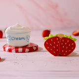 Biscuiteers - Strawberries And Cream Letterbox Biscuits