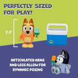 Bluey Let's Play Chef 2-Pack Toy Figure Playset, Ice Blocks Bingo and Socks