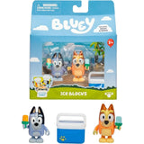 Bluey Let's Play Chef 2-Pack Toy Figure Playset, Ice Blocks Bingo and Socks