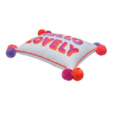 Bombay Duck HELLO LOVELY Embroidered Cushion Pinks